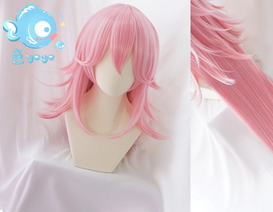 Парик для косплея Honkai Impact 3 3rd Yae Sakura Pink 120 см длинные прямые волосы лица|sakura
