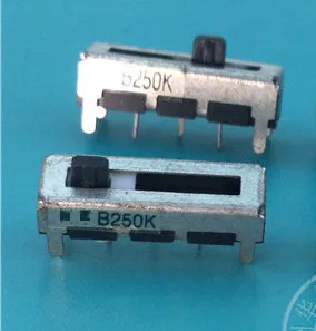 4pcs HT 18mm straight sliding potentiometer B250K / handle length 5MM single fader