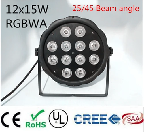 

LED Par Lights 12x18W LED par RGBWA 5in1 LED Par Bit Disco DJ Lighting DMX512 5/9CH dj dmx ktv led par