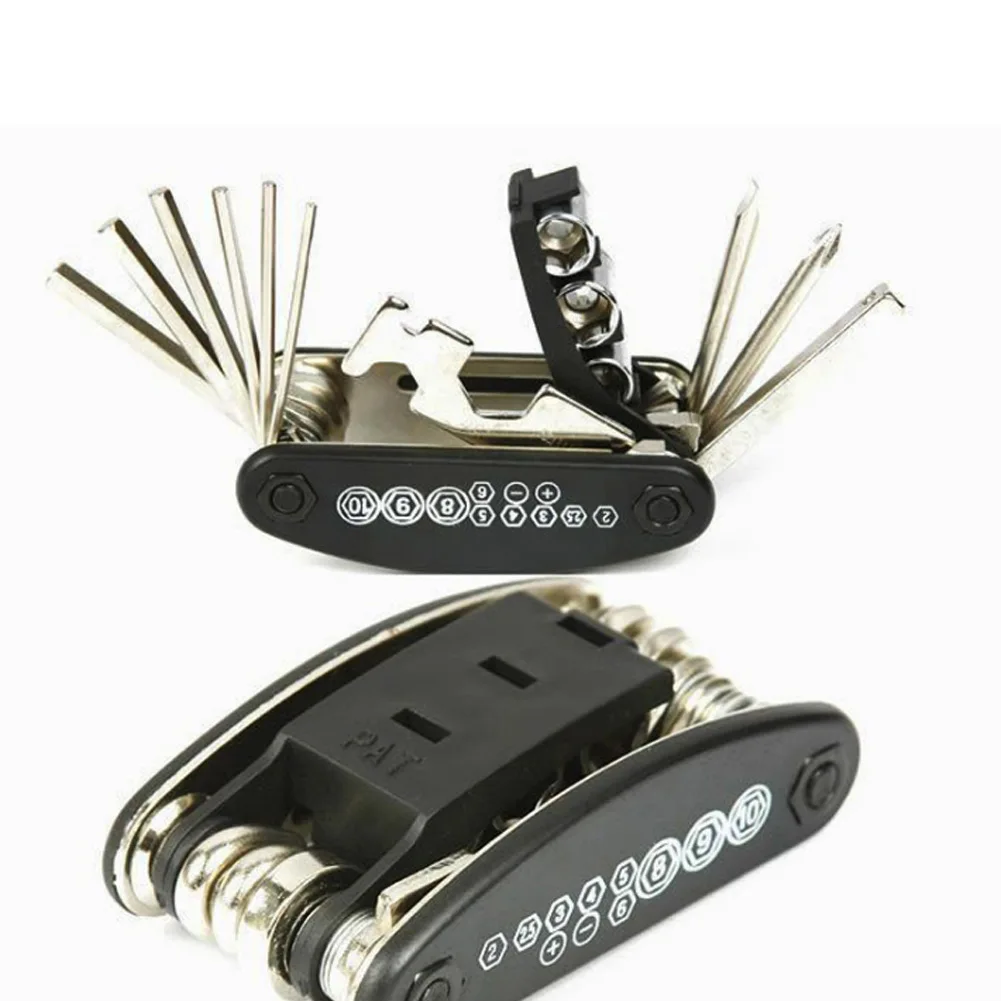 

Bike Repair Tool Set Multifunction 16 In 1 Screwdriver Wrench For Cycling Bicycle Tire KH889