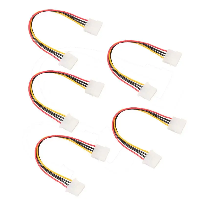 Omeshin Новый Удлинительный кабель Molex 4 Pin 5 25 штекер гнездо IDE PSU внутренний блок