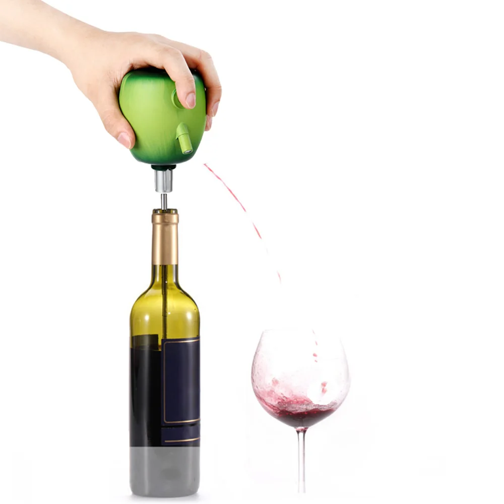 Вино Pourer Cider Электрический декантерный насос Apple дизайн с пищевой нержавеющей стали присоска вино аксессуары для дома Бар