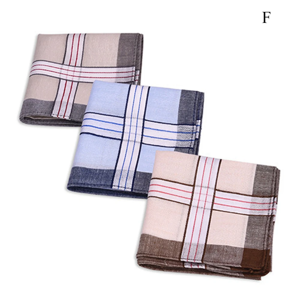 3 шт. платок многоцветный клетчатый полосатый мужской Карманный квадратный бизнес полотенце для сундуков платки Карманные Платки Шарфы 100%