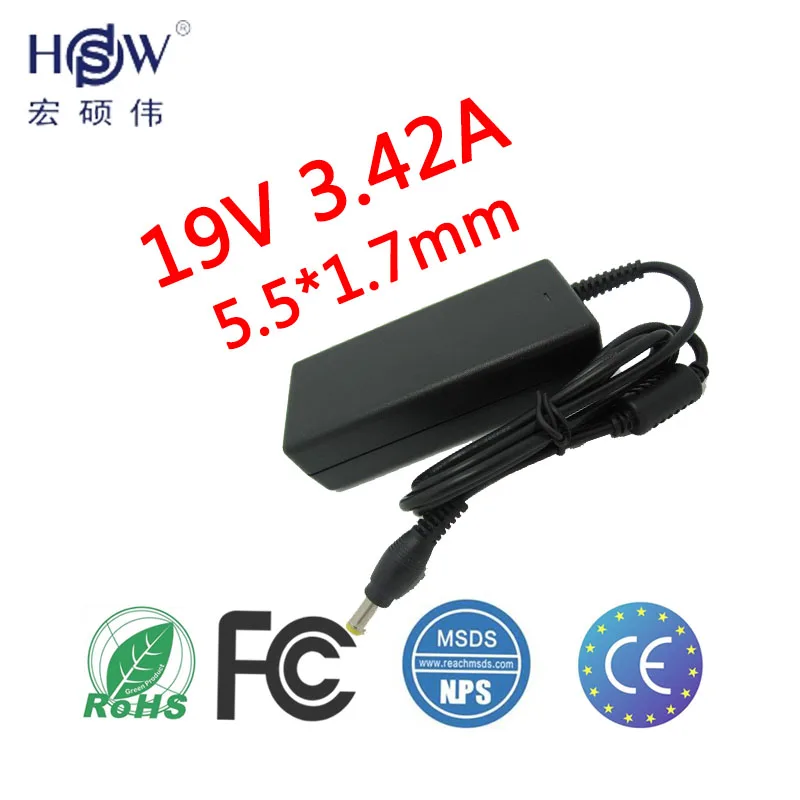

19V 3.42A 5.5*1.7 65W AC DC Adapter Laptop Charger FOR ACER ASPIRE 3680 3690 5720 5920 5315 5738 5738g 5738z