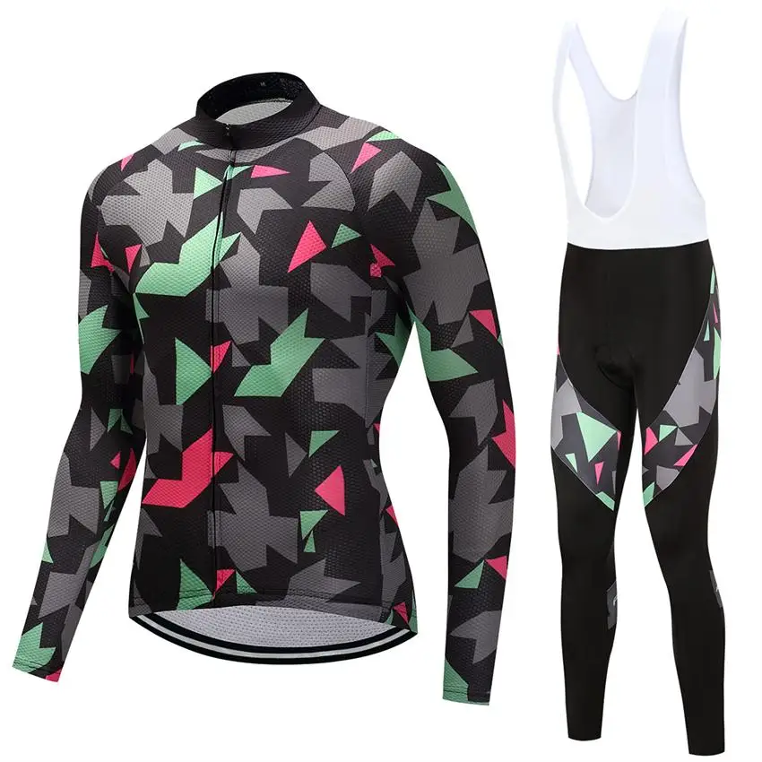 Длинные велосипедная одежда трикотаж MTB Roupa De Ciclismo Hombre трикотаж s комплект мужской Велосипедный Спорт Фитнес Спортивная SA04 - Цвет: 1