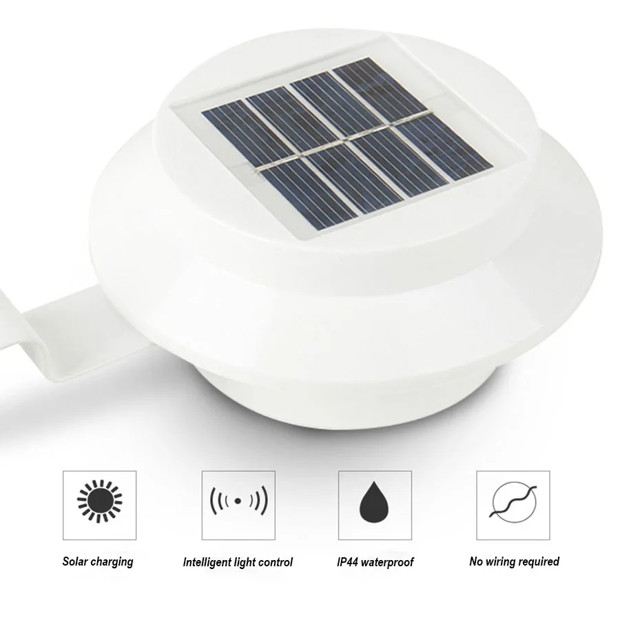 Thrisdar светодиодный солнечный датчик света уличный, утопленный забор карнизы ландшафтный сад установка Простая настенная лампа