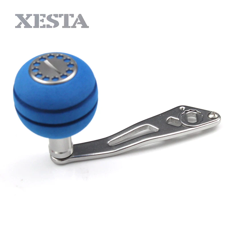 

XESTA Aluminum Alloy Fishing Reel Rocker single handle Ball type of EVA Fishing Knob suit for Abu and Daiwa Fishing Accessory