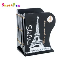 Металлическая подставка для книг Биг-Бен, растягивающаяся Регулируемая подставка для книг, органайзер для книг с Парижской башней, офисный Органайзер