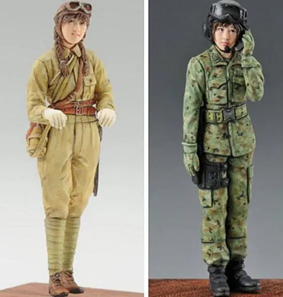 

1/35 Resin Figure Japanese Tank Soldiers 2pcs Model Kits
