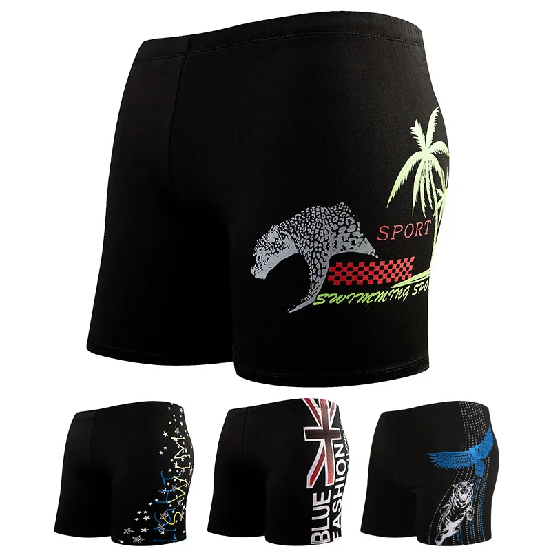 شورت سباحة رجالي السراويل بلون مع متعددة يطبع الشاطئ الملاكمين تصفح أنيق تنفس مرونة الرجال ترتدي