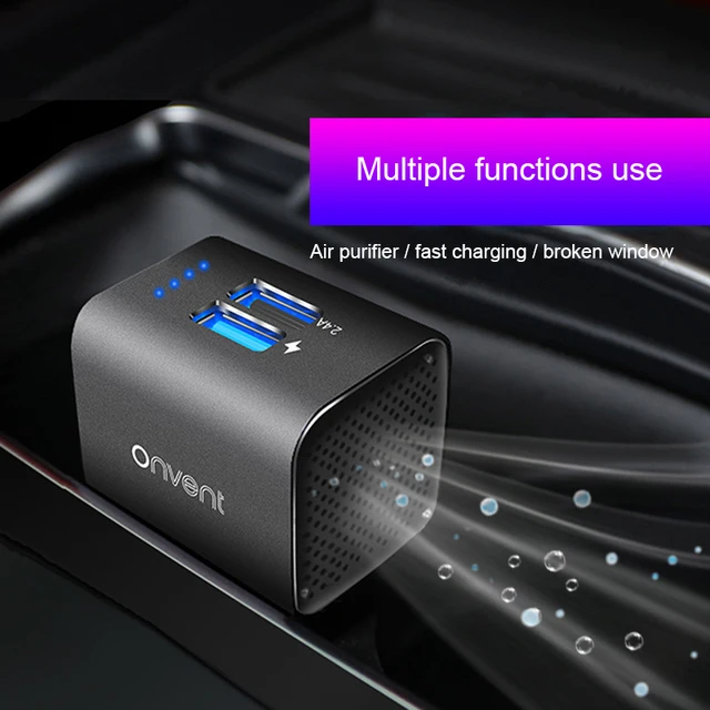 MWdao car air purifier vehicle air ionizer negative ion ozone ozonizer