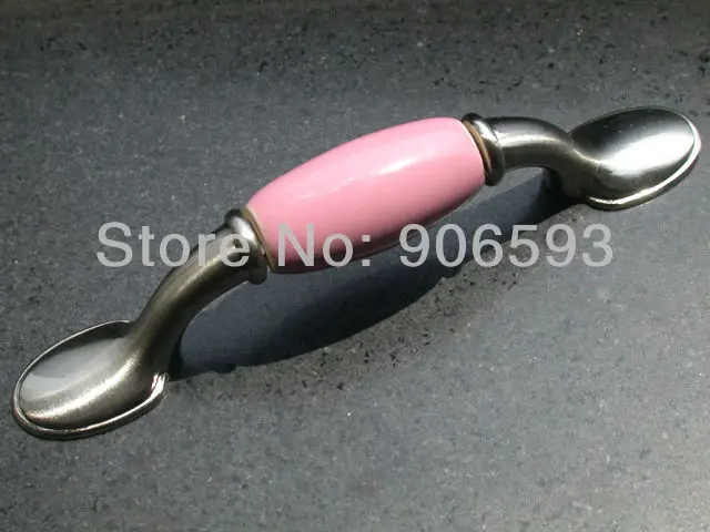 

4pcs lot free shipping Pink pretty kitchen cabinet handles and knobs