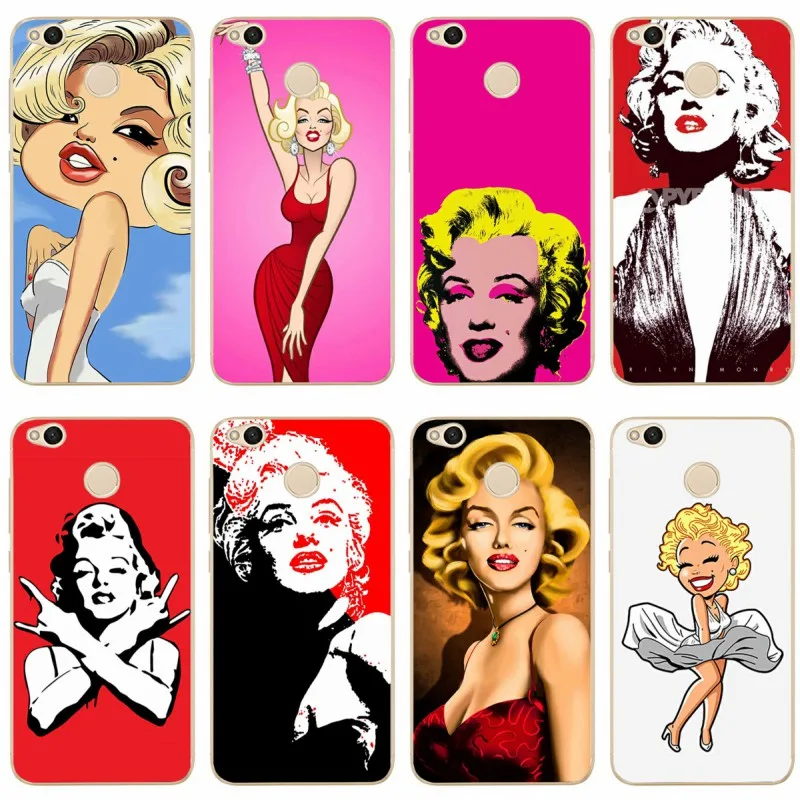 Cartoon Marilyn Monroe Cover Soft Silicone Tpu Phone Case For Redmi4a 4x 5 5a 5plus Note4 4x 5 For Xiaomi4 5 6x 8 Note3 Mix2s Fitted Cases Aliexpress