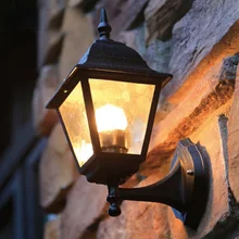 Европейский тип открытый настенный светильник Наружное освещение Настенные светильники водонепроницаемый Уличный настенный светильник содержит светодиодный светильник