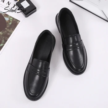

Silentsea Women Pumps High Heels Women Office Shoes Pointed Toe Small Leather Shoes Female Women Shoes Japanese Student Shoes