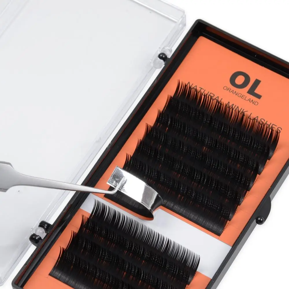 

ORANGELAND Individual 14-19MM Eyelash Extension BCD Curl High Quality False Mink Lash False Volume Eyelash Extension