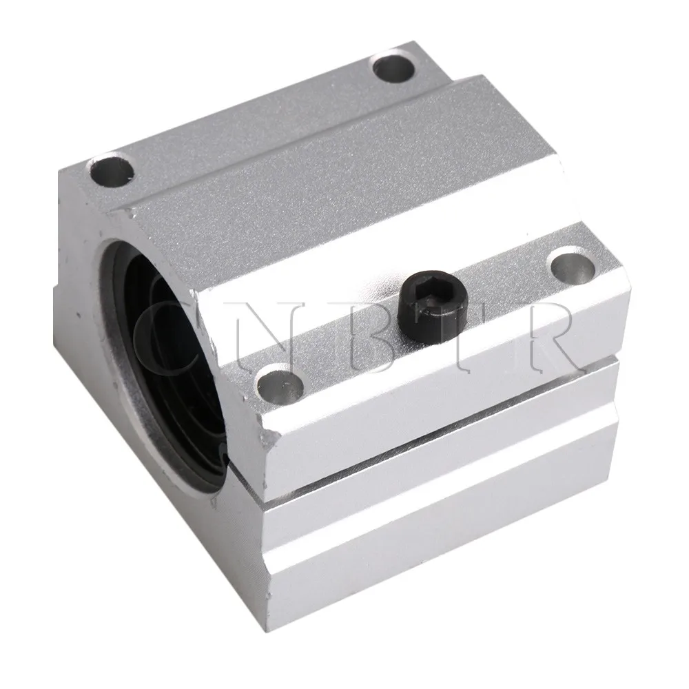 

CNBTR 20mm Bearing Steel Aluminum SC20AJ Adjustable Linear Ball Bearing Block Linear Motion Machinery Slide Bushing for CNC