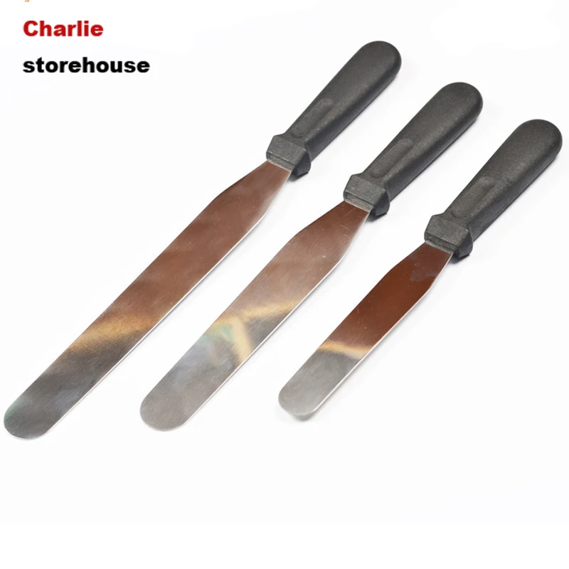 6/8/10Inch Stainless Steel Butter Cake Cream Knife Spatula Smoother