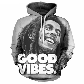 

Jumeast Men/Women Pocket Drawstring Thin Hoodies 3d Sweatshirts Reggae Star Bob Marley Print Casual Hoody Pullovers S-5XL