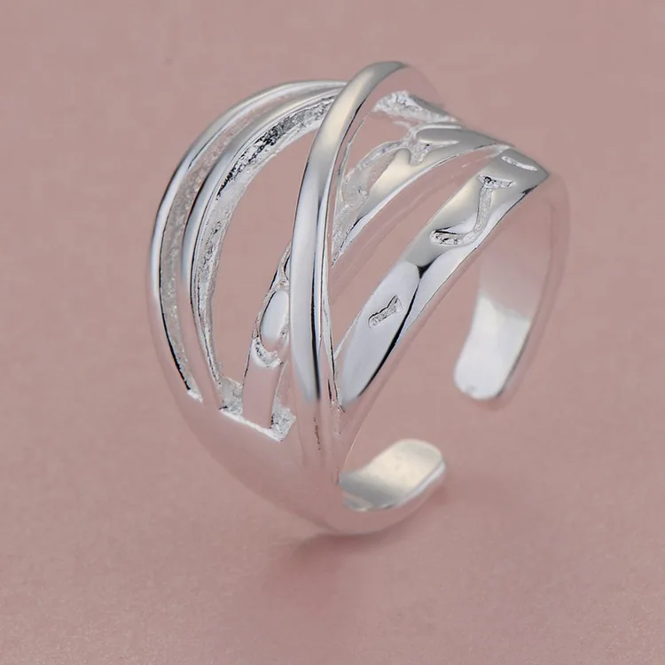 Оптовая продажа посеребренные модные ювелирные кольца высокого качества