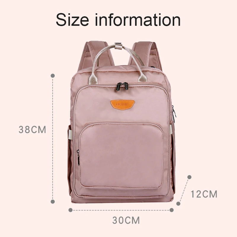 Protable Baby Diaper Bag Large Capacity Mummy Maternity Backpack Nappy Changing Bags Infant Nursing Stroller Bag For Baby Care (12)