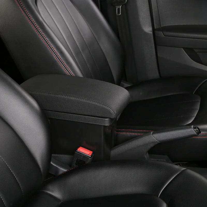 

Centre Console Storage Box For Peugeot 2008 Dual Layer Armrest box USB Charging Cup holder ashtray Car Styling decoration access