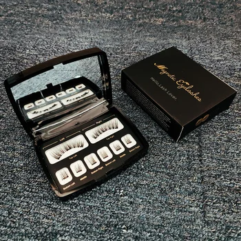 

Genailish Magnetic Eyeashes 3d eye lashes false eyelashes extension lashes natural custom packaging Box Acrylic SCT-W-601