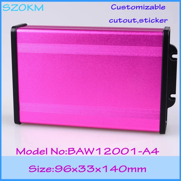 

1 piece free shipping aluminum box 96x33x140 mm aluminium box for electronic project junction box aluminium enclosure box