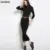 Sweater Dress Knitted Woman Cashmere Sweaters Dresses Warm Winter Long Sleeve Sexy Slim Female Pullovers Turtleneck Maxi Elegant