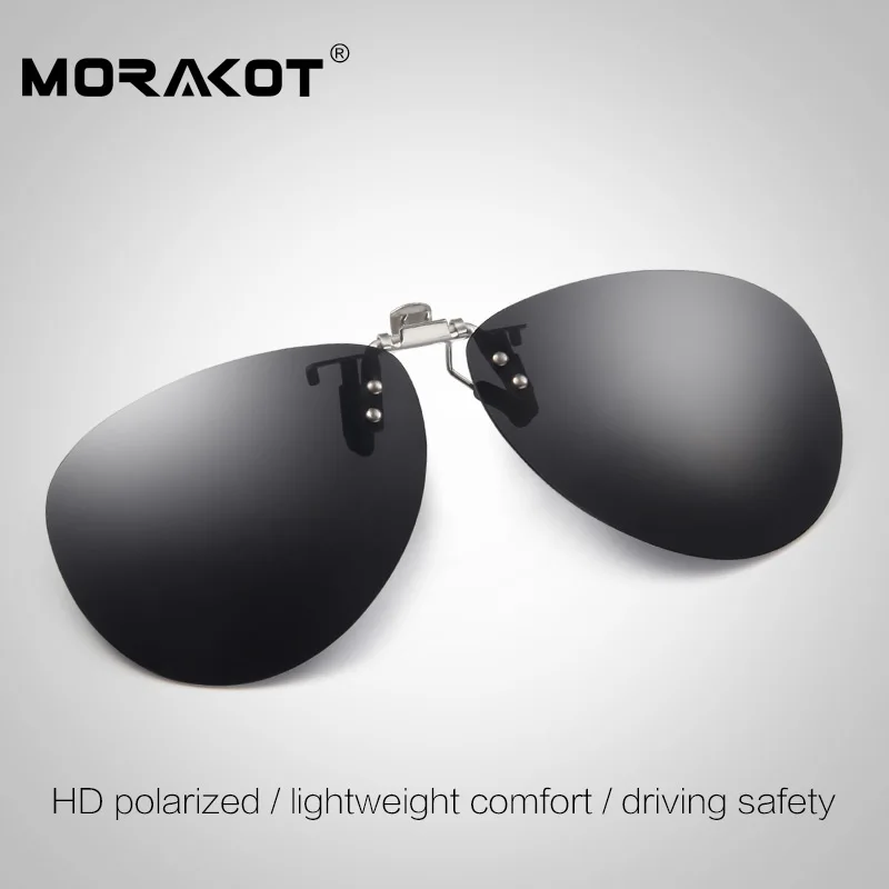 MORAKOT Новые поляризованные флип-ап солнцезащитные очки клип для женщин 4 цвета клип на близорукость очки для вождения очки для рыбной ловли клип JP00066