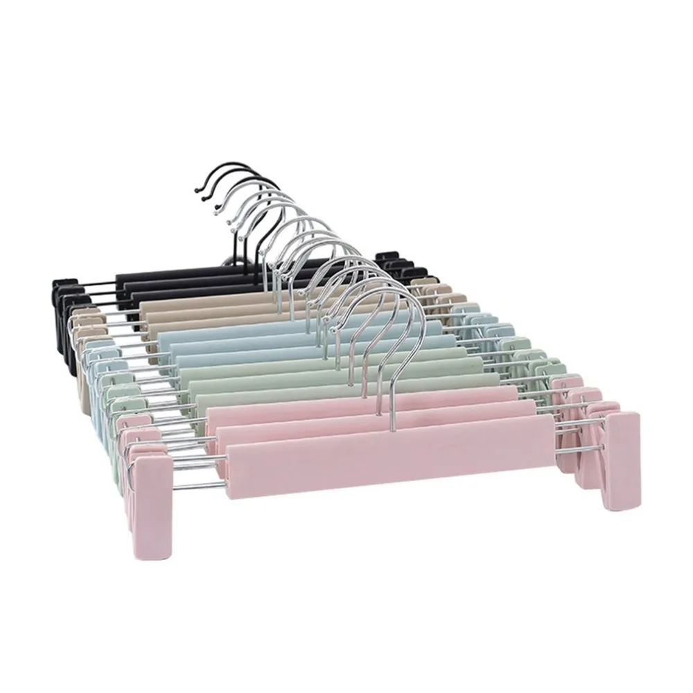 

Household Laundary Storage Rack Plastic Strong Pants Rack with Gripper Telescopic Adult Clothes Hanger