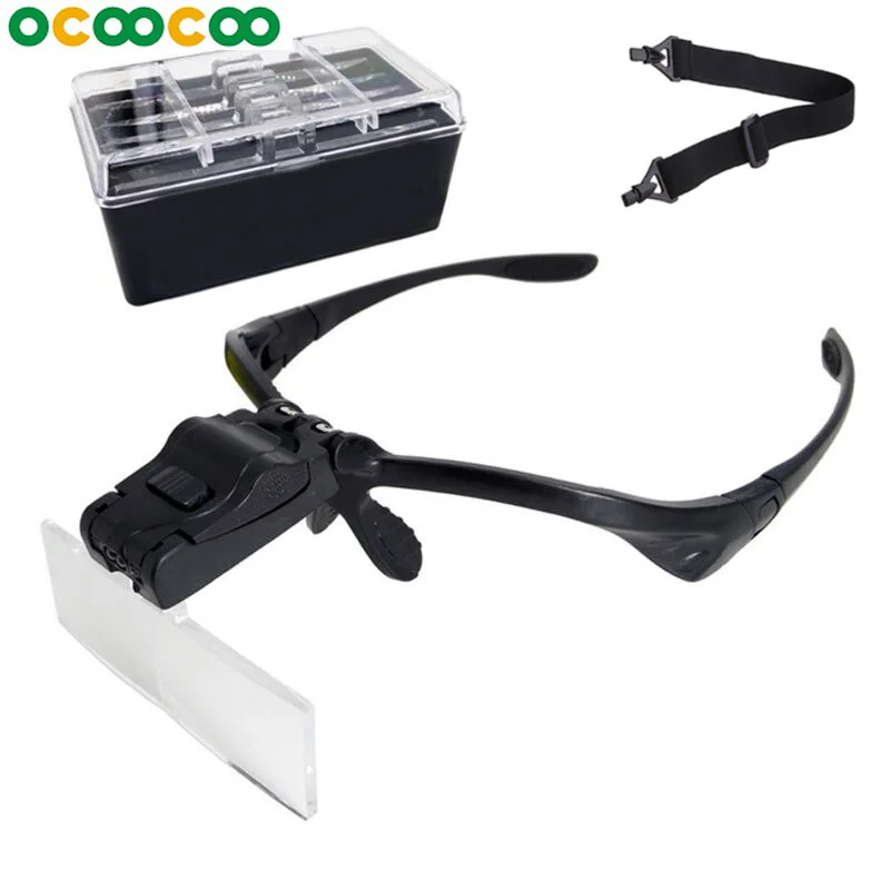 

permanent makeup accesories Microblading LED magnifying glass with 5 Lens eyebrow tattoo tools for microbalding master and begin