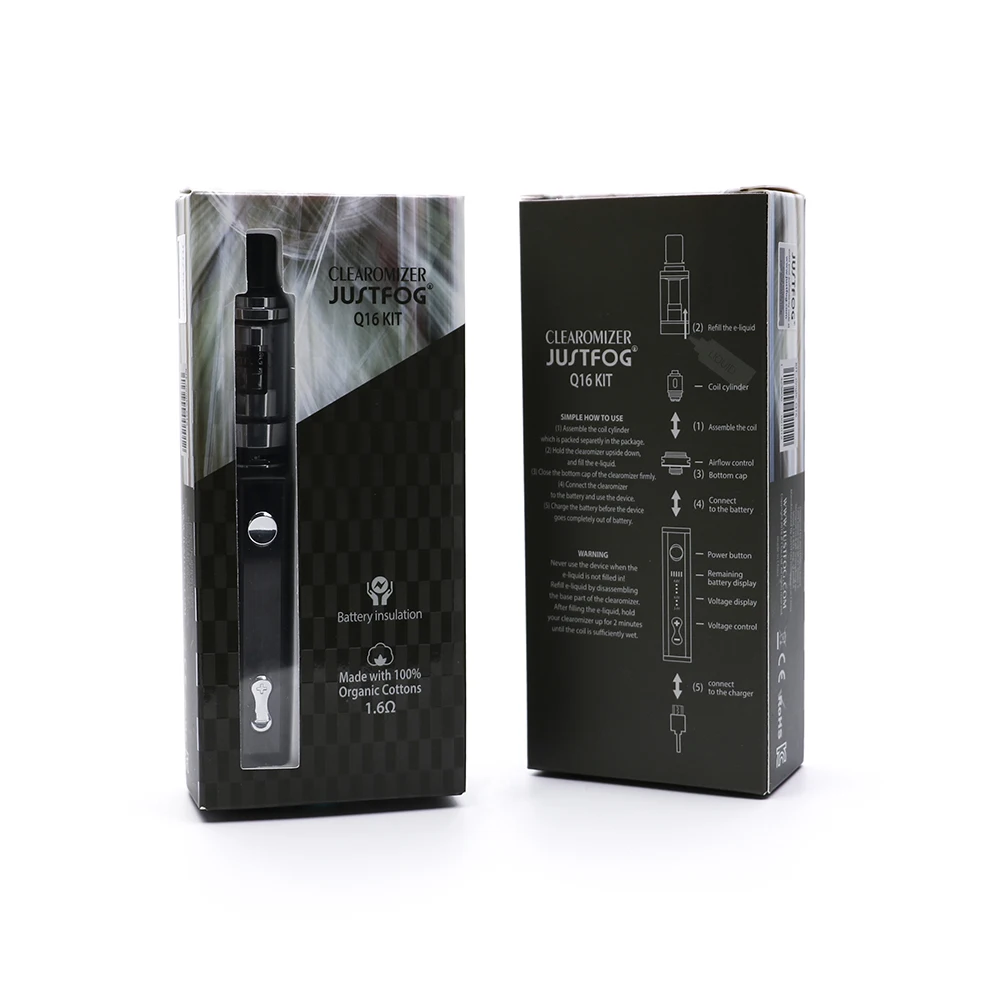 Bigsale Justfog Q16 стартовый комплект подходит justfog q16 катушка новая электронная сигарета Vape ручка комплект с Q16 клиромайзер