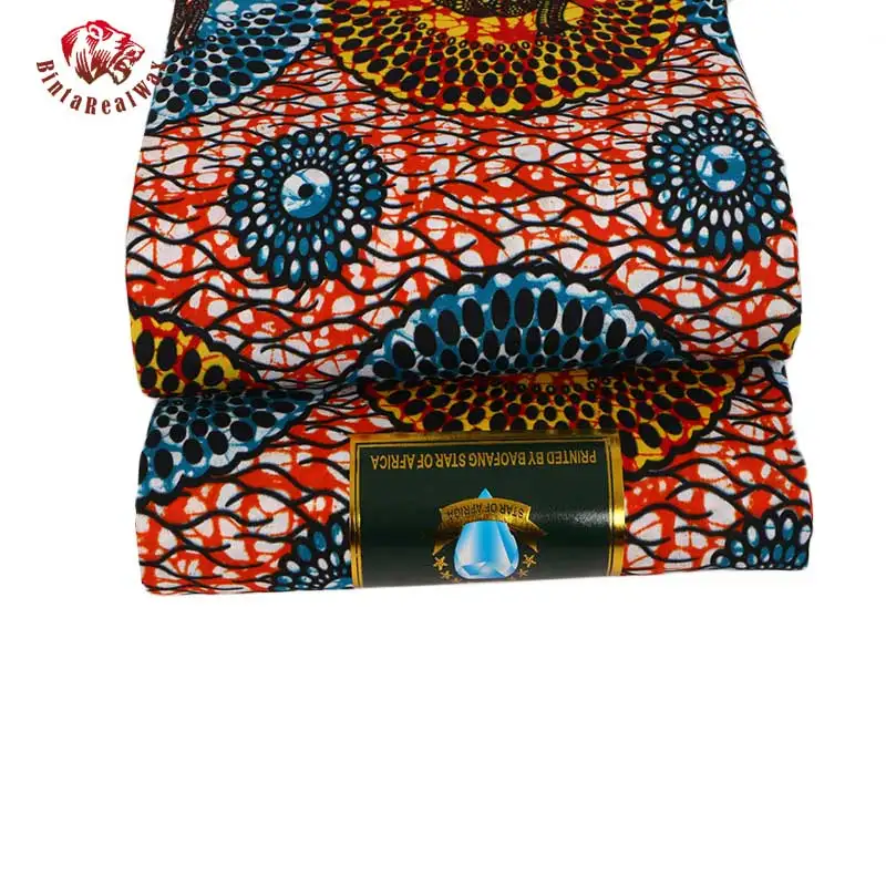 Анкара Африканский полиэстер воск принты ткань Binta настоящий воск высокое качество 6 ярдов африканская ткань для вечерние платья PL561