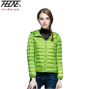 

THHONE Ultra Light Down Jacket Women Parka Hooded 90% Duck Dowm Coats Plus Size 4XL Padded Women's Winter Jackets Coat Female
