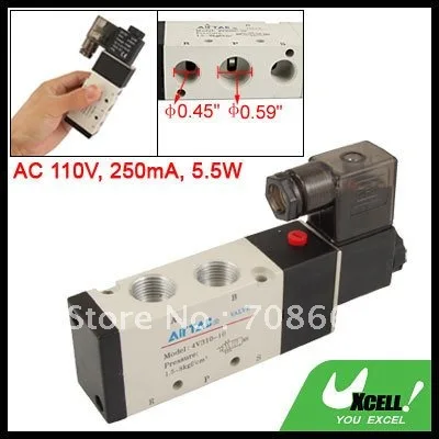 

Одноголовый Соленоидный клапан с двумя позициями AC110V 4V310-10