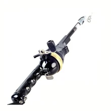 131 см/158 см Удочка из стекловолокна Телескопический углеродный рыболовный Удочка спиннинг складной