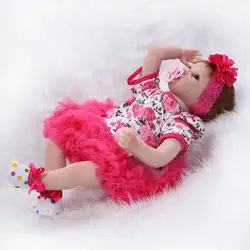 Яркий Силиконовый Reborn Baby Doll для детей Brinquedos подарок на день рождения, реалистичные ребенок кукла реборн с одежда хорошее качество