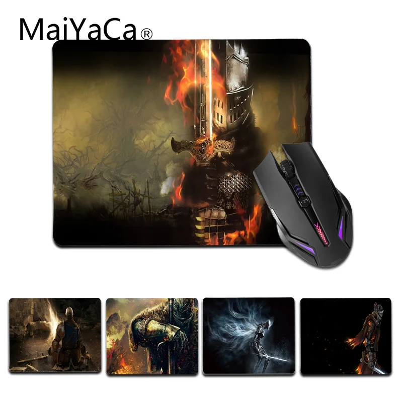 

MaiYaCa New Design Black Knight Dark Souls Comfort small Mouse Mat Gaming Mouse pad Size for 18x22cm 25x29cm Gaming Mousemats