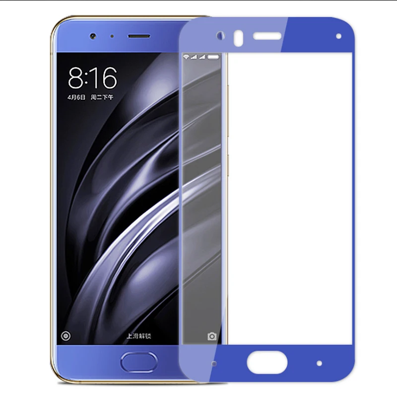 Полноэкранное закаленное стекло для Xiaomi 6 mi6 mi6X 2.5D 9H защитная пленка MI6 6X M6X полное