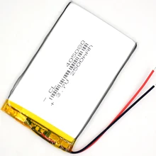 10 sztuk 3.7V 2500 mAh 405080 akumulator litowo-polimerowy Li Po ion Li dla GPS LED z Bluetooth zabawki MP3 MP4 045080