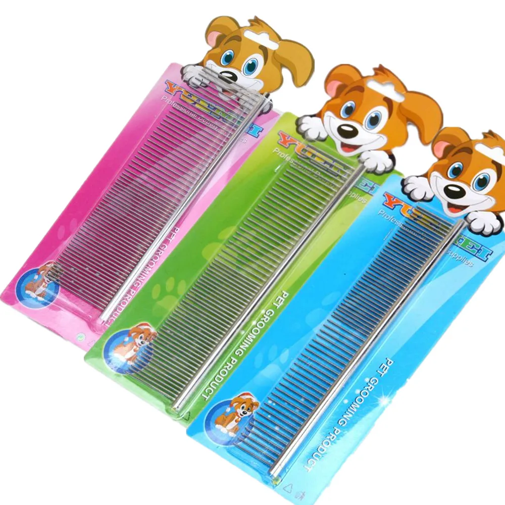 Cat Grooming Comb Stainless Steel Pet Combs Dog Straight Hairdressing Clean Comb Puppy Cats Dogs Hair Removal Brush Cat Grooming Comb Stainless Steel Pet Combs Dog Straight Hairdressing Clean Comb Puppy Cats Dogs Hair Removal Brush