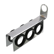 Металлическая и силиконовая трубка для кальяна ручка держатель для мундштука Кальян Аксессуары для большой кальян Chicha курительный кальян инструмент 3 отверстия