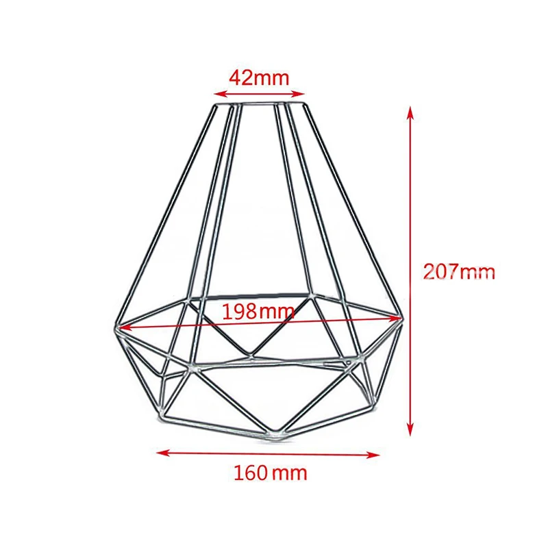 Vintage Iron Hanging Lampshade Ceiling Pendant Cage Lampshade Home Cafe Shop DIY Light Cover Retro Industrial Lamp Covers