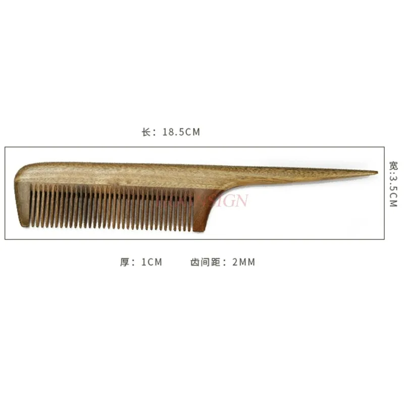 Sandalwood Professional Hair Comb Tail Combs Pick Distribution Road Child Tie Wood Straight Hairbrush Hairdressing Supplies Sae 10 pcs stains brush sponge paint wood craft supplies crafts wooden child