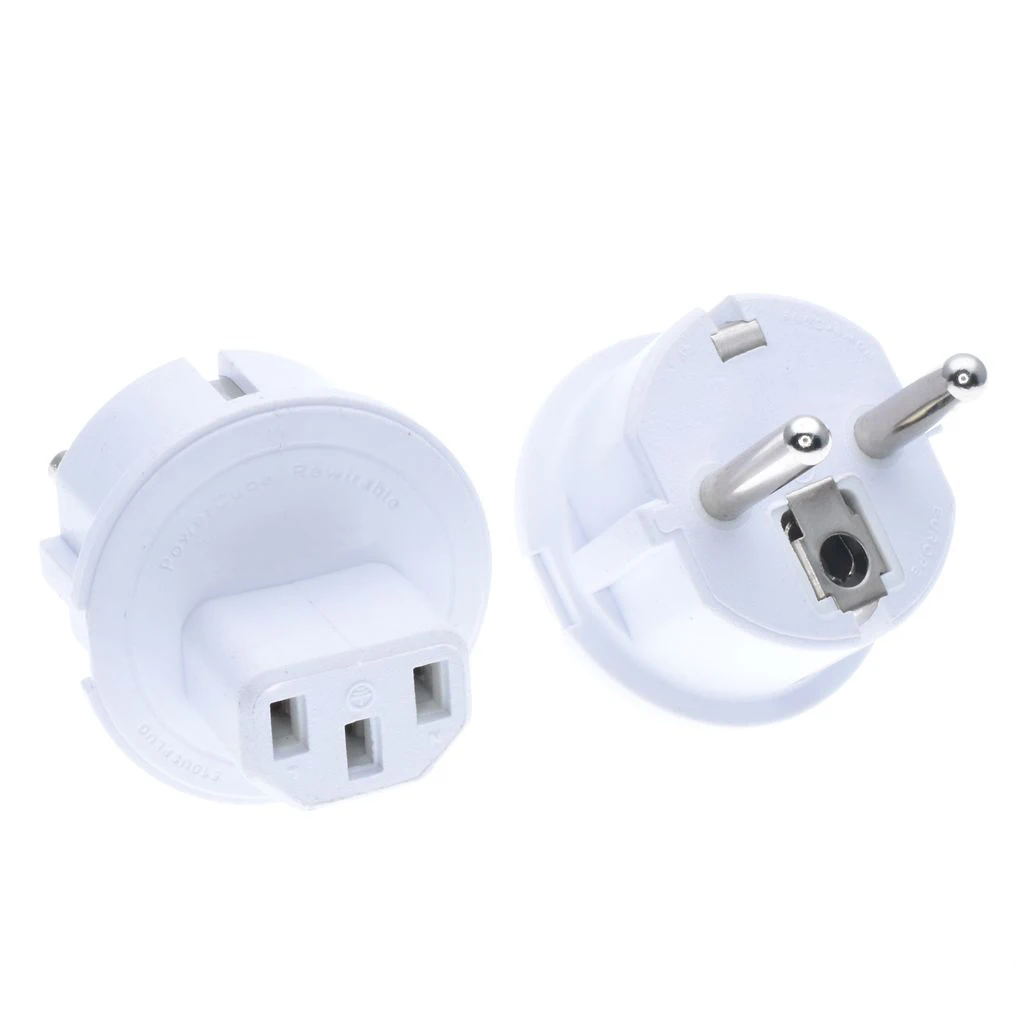 

EU CEE77 Power Cable plug adapter EU PLug to IEC320 C13 adapter plug for C14 interface,Schuko plug to desktop adapter