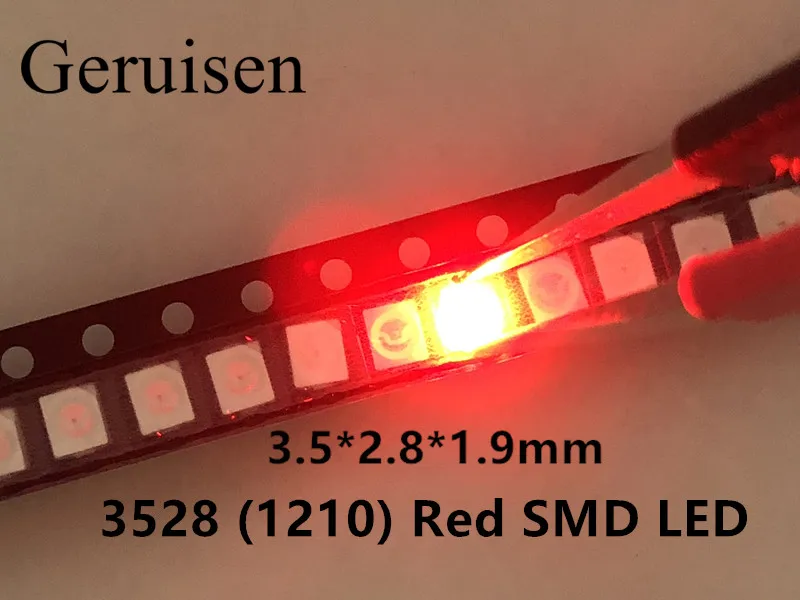 3528/1210 Красный Smd Plcc 2 ультра яркие светоизлучающие диоды светодиод 2015