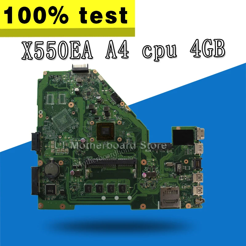 X550EA Motherboard A4 4GB For ASUS X550E X550EA X552E X552EA Laptop motherboard X550EA Mainboard X550EA Motherboard test 100% OK X550EA Motherboard A4 4GB For ASUS X550E X550EA X552E X552EA Laptop motherboard X550EA Mainboard X550EA Motherboard test 100% OK