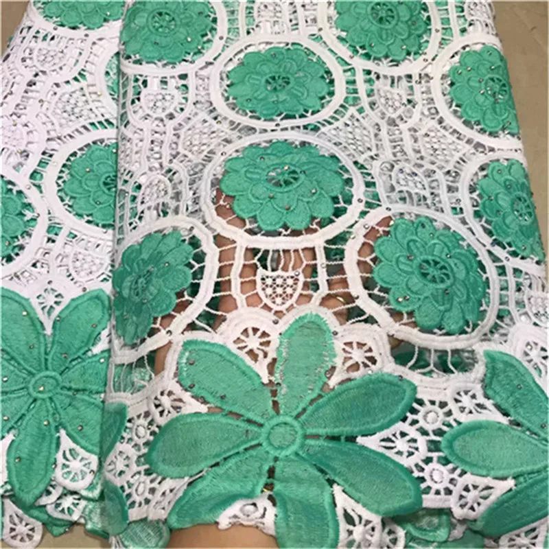 

2019 Very Soft 5 Yards Embroidery African Lace Fabric Cord French Net Lace Tulle Nigerian Lace Fabrics Guipure Lace For Wedding