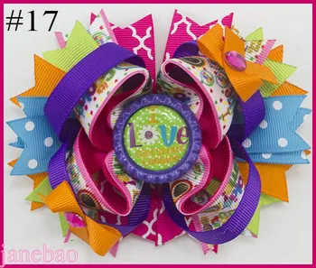 

Free shipping 300pcs Girl Scout hair bow Girl Scout hair accessories cookies hair bow brownies daisys girls hair clips